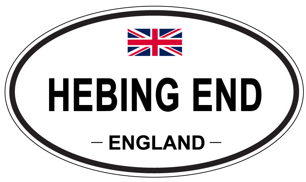 HEBING END, England - Oval Magnet