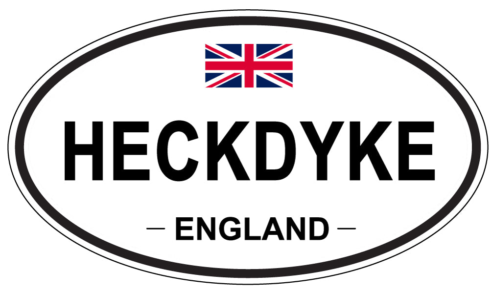 HECKDYKE, England - Oval Magnet