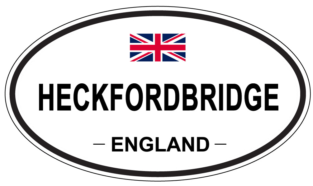 HECKFORDBRIDGE, ENGLAND - Oval Sticker