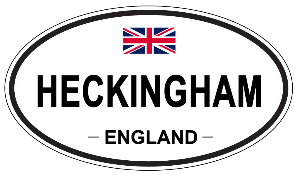 HECKINGHAM, ENGLAND - Oval Sticker
