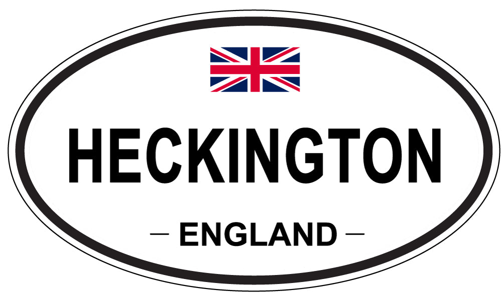 HECKINGTON, ENGLAND - Oval Sticker