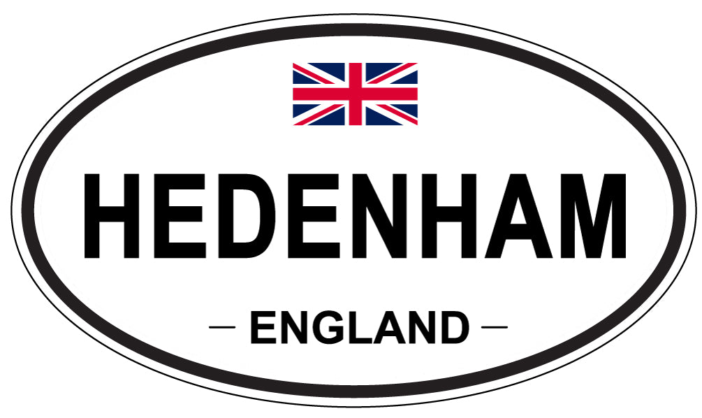 HEDENHAM, ENGLAND - Oval Sticker