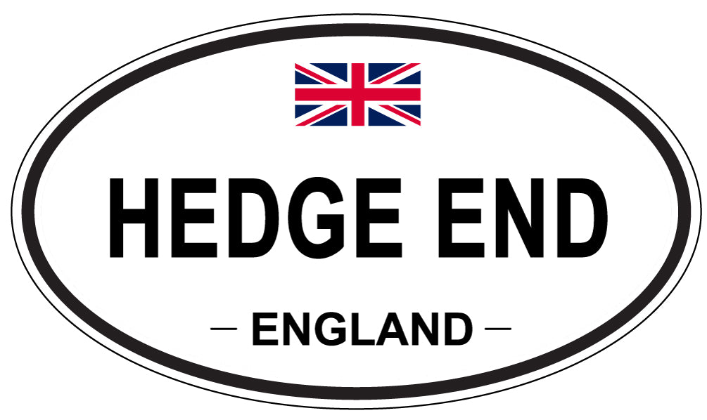 HEDGE END, ENGLAND - Oval Sticker