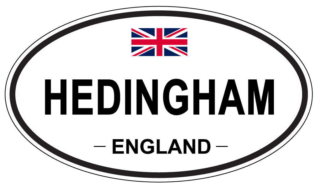 HEDINGHAM, England - Oval Magnet