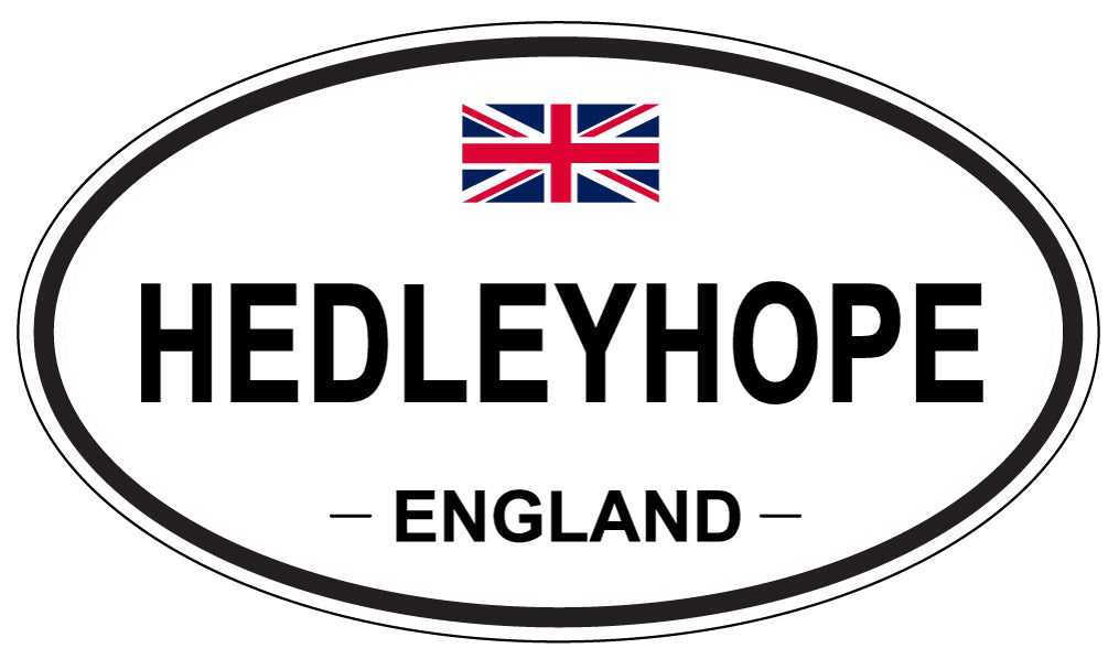 HEDLEYHOPE, ENGLAND - Oval Sticker
