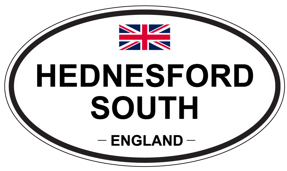 HEDNESFORD SOUTH, ENGLAND - Oval Sticker