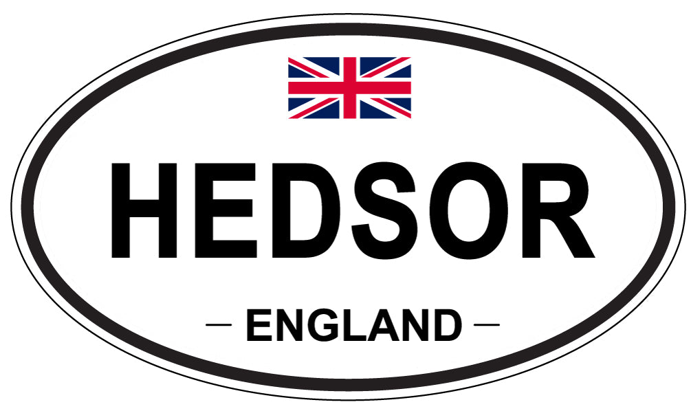 HEDSOR, ENGLAND - Oval Sticker