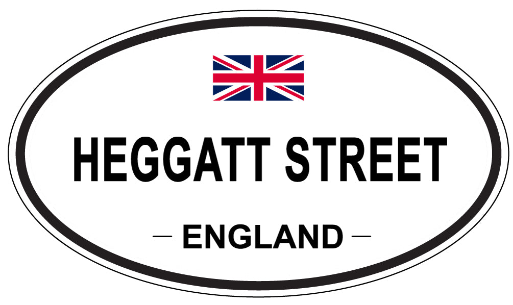 HEGGATT STREET, England - Oval Magnet