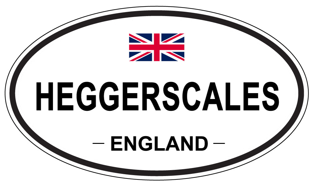HEGGERSCALES, England - Oval Magnet
