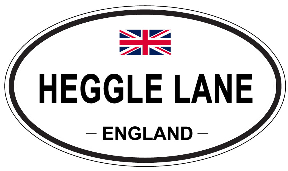 HEGGLE LANE, England - Oval Magnet
