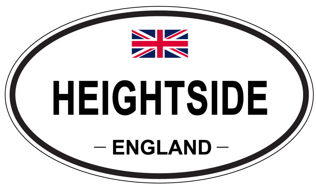 HEIGHTSIDE, England - Oval Magnet
