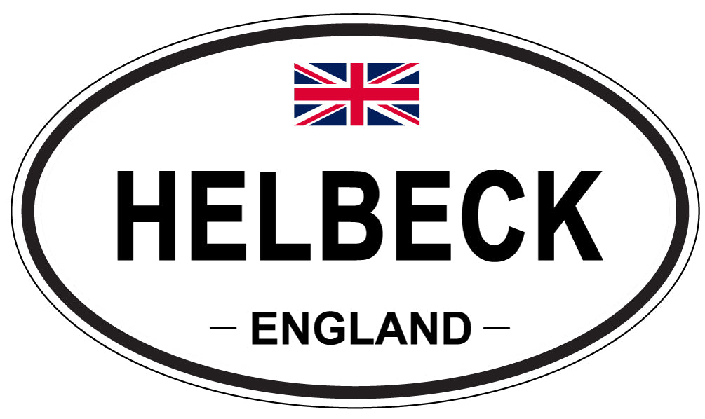 HELBECK, ENGLAND - Oval Sticker