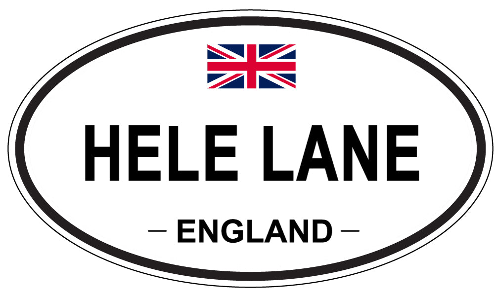 HELE LANE, England - Oval Magnet