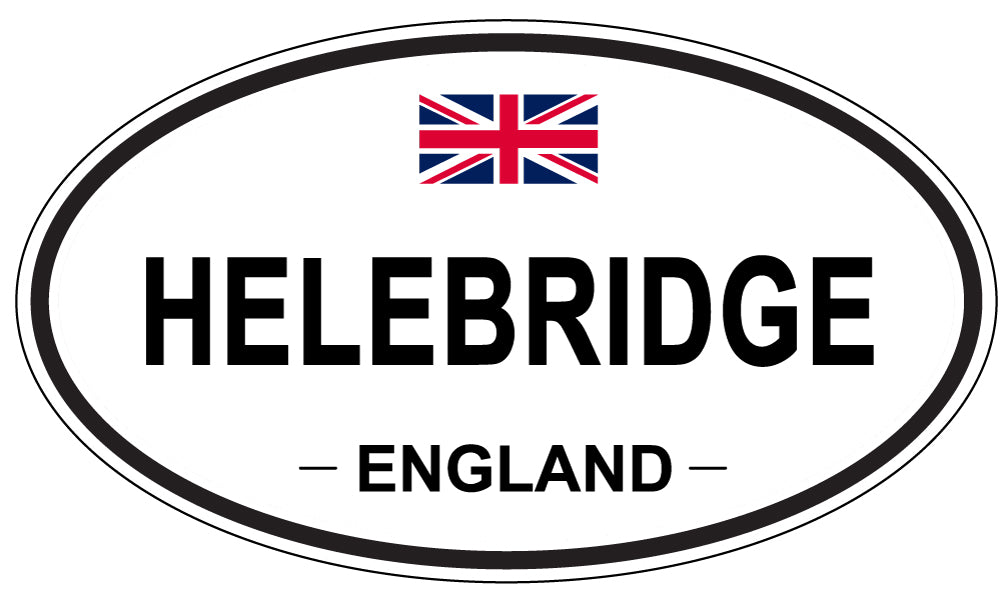 HELEBRIDGE, England - Oval Magnet