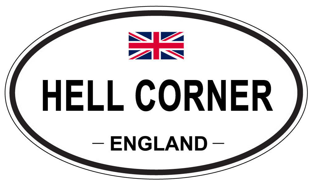 HELL CORNER, England - Oval Magnet