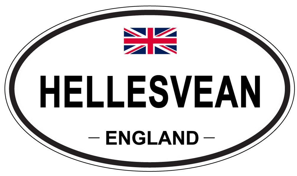 HELLESVEAN, England - Oval Magnet