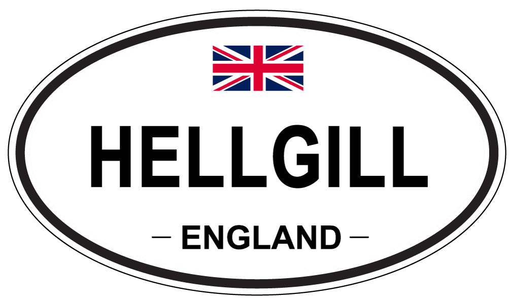 HELLGILL, England - Oval Magnet