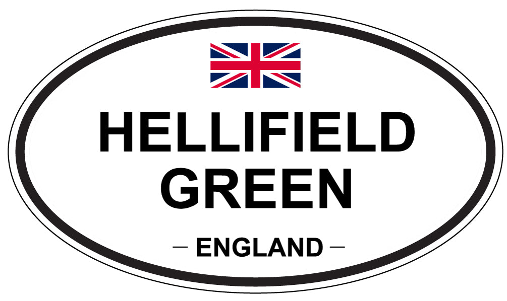 HELLIFIELD GREEN, ENGLAND - Oval Sticker