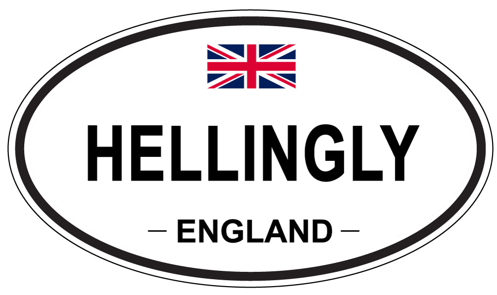 HELLINGLY, England - Oval Magnet