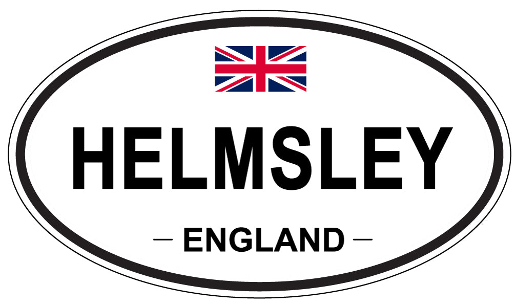 HELMSLEY, ENGLAND - Oval Sticker