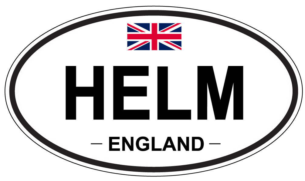 HELM, England - Oval Magnet