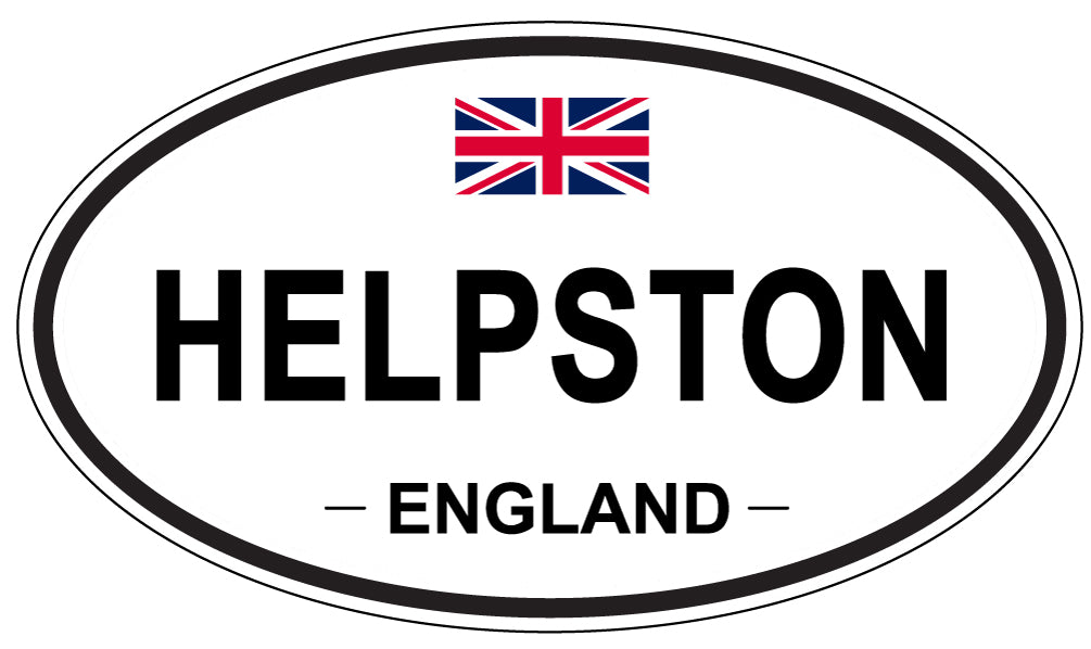 HELPSTON, England - Oval Magnet
