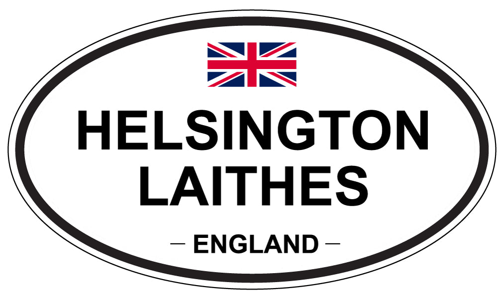 HELSINGTON LAITHES, ENGLAND - Oval Sticker