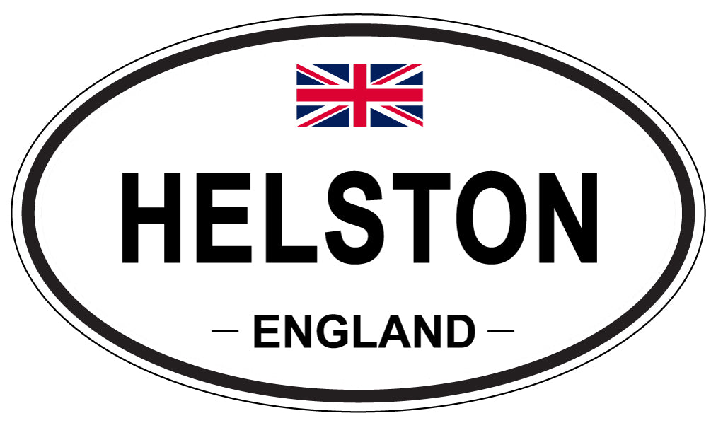 HELSTON, England - Oval Magnet