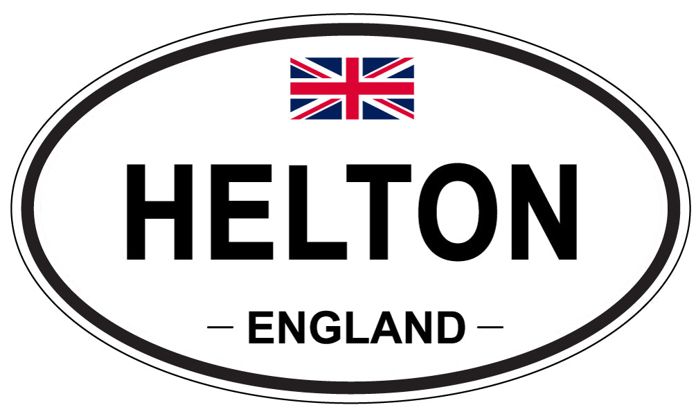 HELTON, England - Oval Magnet