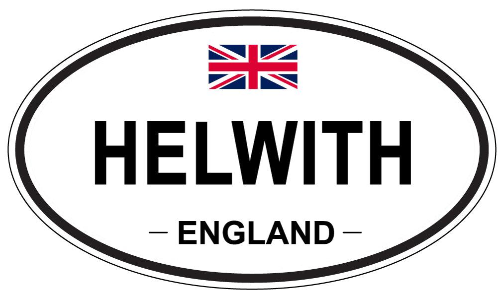 HELWITH, England - Oval Magnet