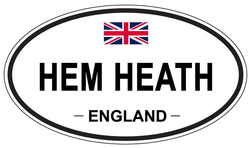 HEM HEATH, ENGLAND - Oval Sticker