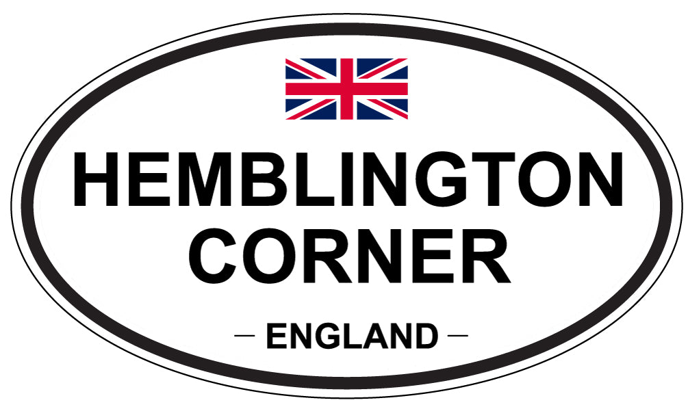 HEMBLINGTON CORNER, England - Oval Magnet