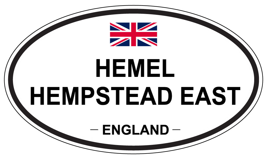 HEMEL HEMPSTEAD EAST, ENGLAND - Oval Sticker