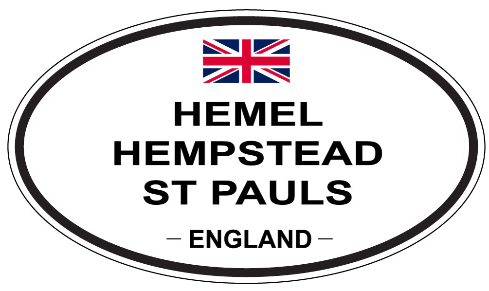 HEMEL HEMPSTEAD ST PAULS, ENGLAND - Oval Sticker