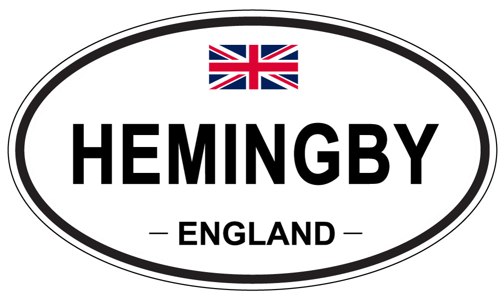 HEMINGBY, England - Oval Magnet