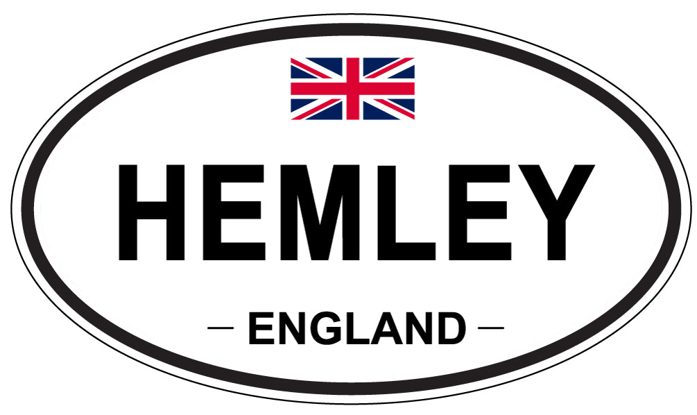 HEMLEY, ENGLAND - Oval Sticker