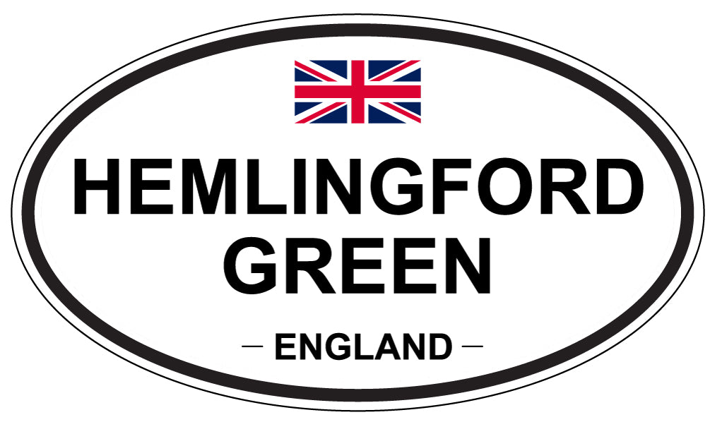 HEMLINGFORD GREEN, England - Oval Magnet