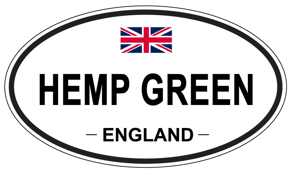 HEMP GREEN, England - Oval Magnet