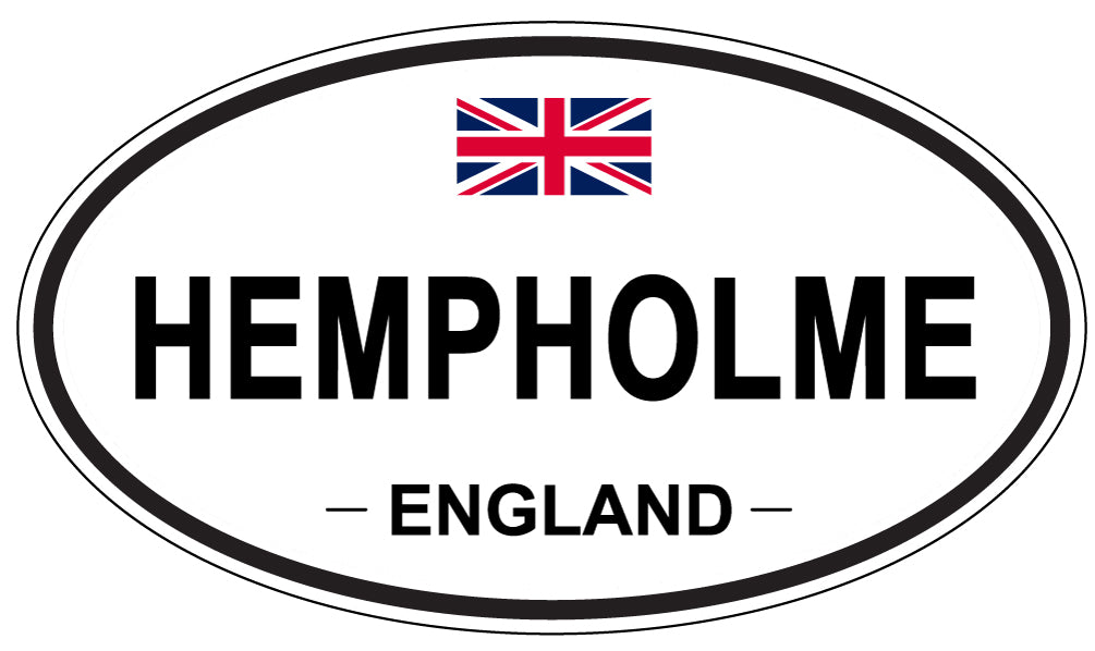 HEMPHOLME, ENGLAND - Oval Sticker