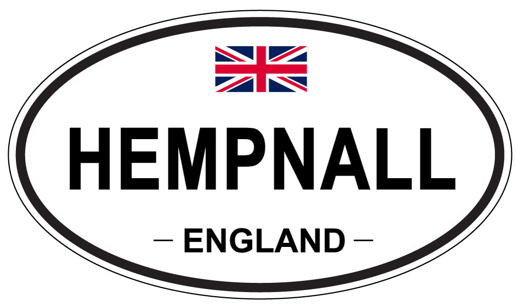 HEMPNALL, ENGLAND - Oval Sticker