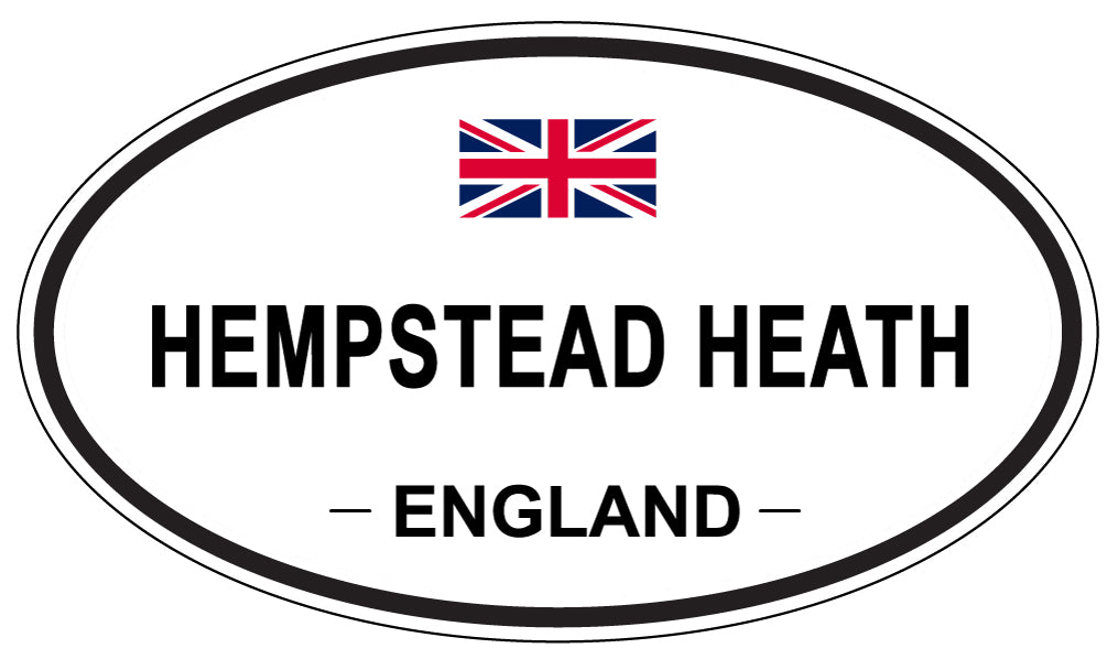 HEMPSTEAD HEATH, ENGLAND - Oval Sticker