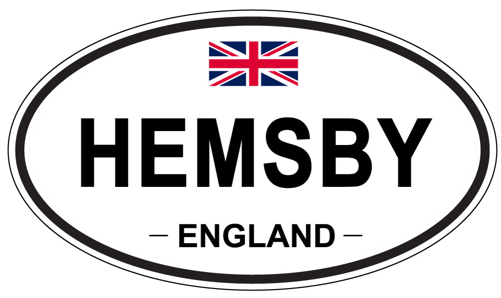 HEMSBY, England - Oval Magnet
