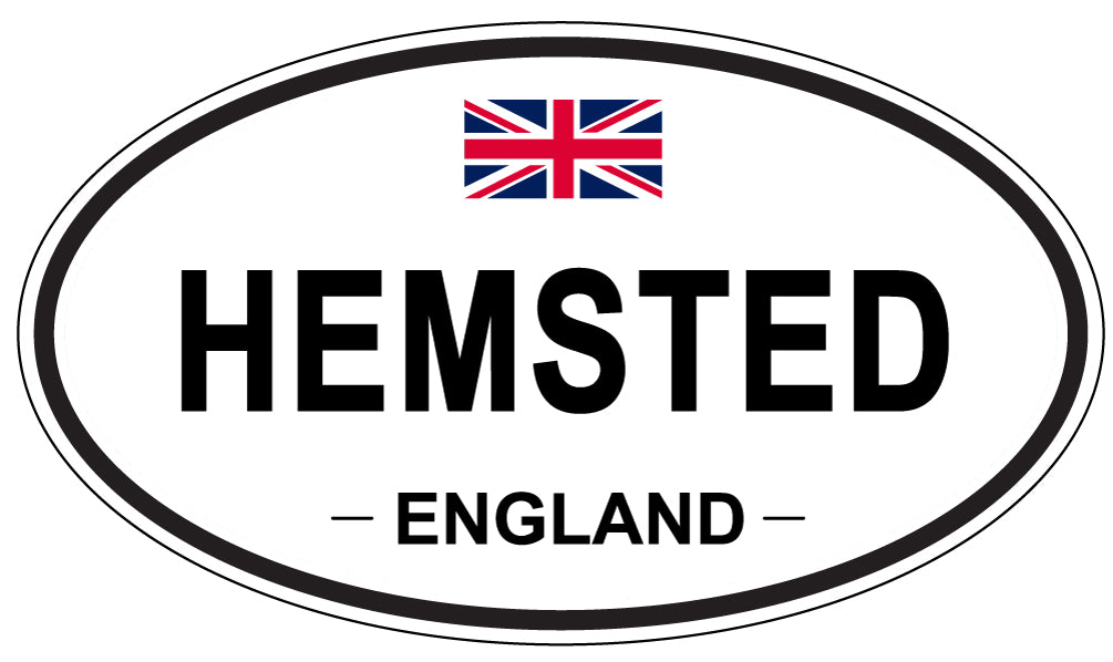 HEMSTED, England - Oval Magnet