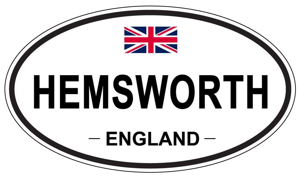 HEMSWORTH, ENGLAND - Oval Sticker