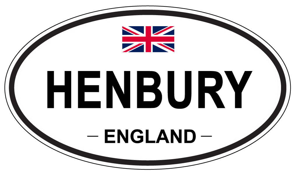 HENBURY, ENGLAND - Oval Sticker