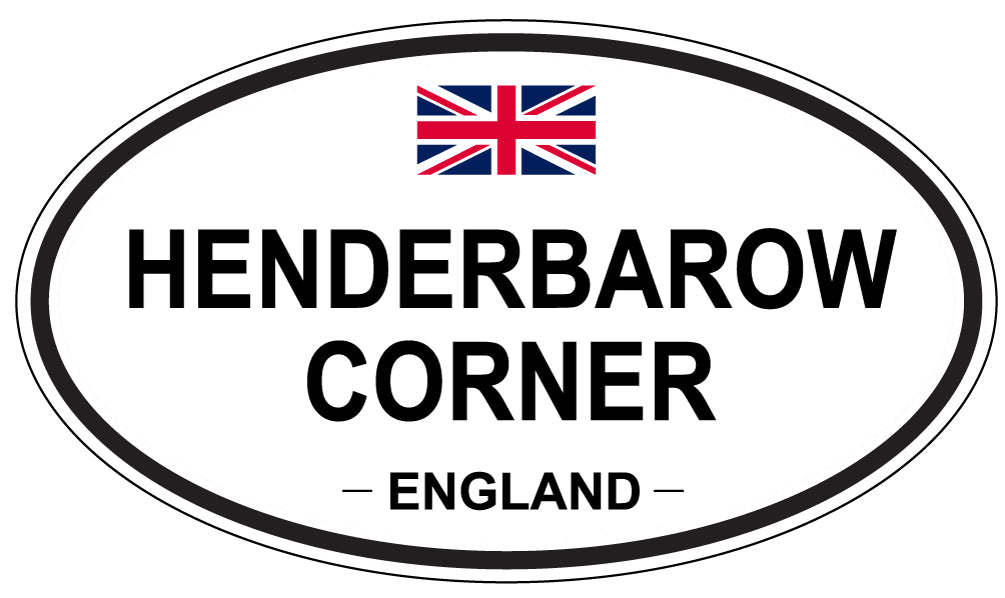 HENDERBARROW CORNER, ENGLAND - Oval Sticker