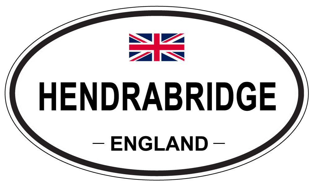 HENDRABRIDGE, ENGLAND - Oval Sticker