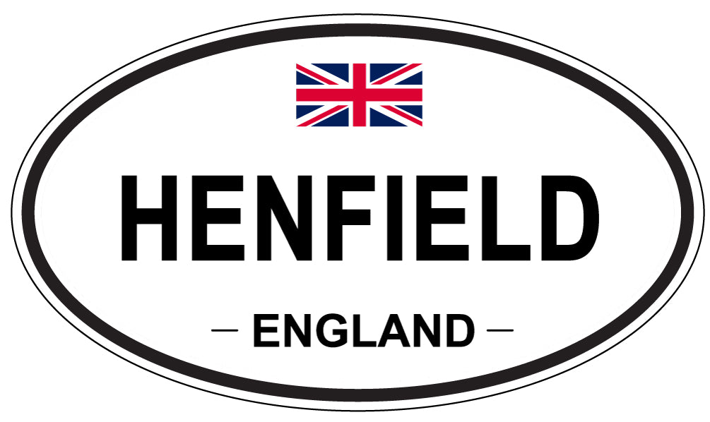 HENFIELD, ENGLAND - Oval Sticker