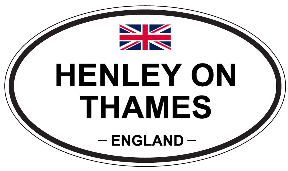 HENLEY ON THAMES, ENGLAND - Oval Sticker