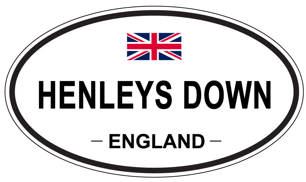 HENLEYS DOWN, ENGLAND - Oval Sticker